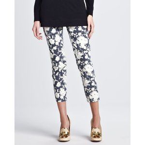 Tory Birch Alexa Floral-Print Cropped Skinny Jeans woman's size 26